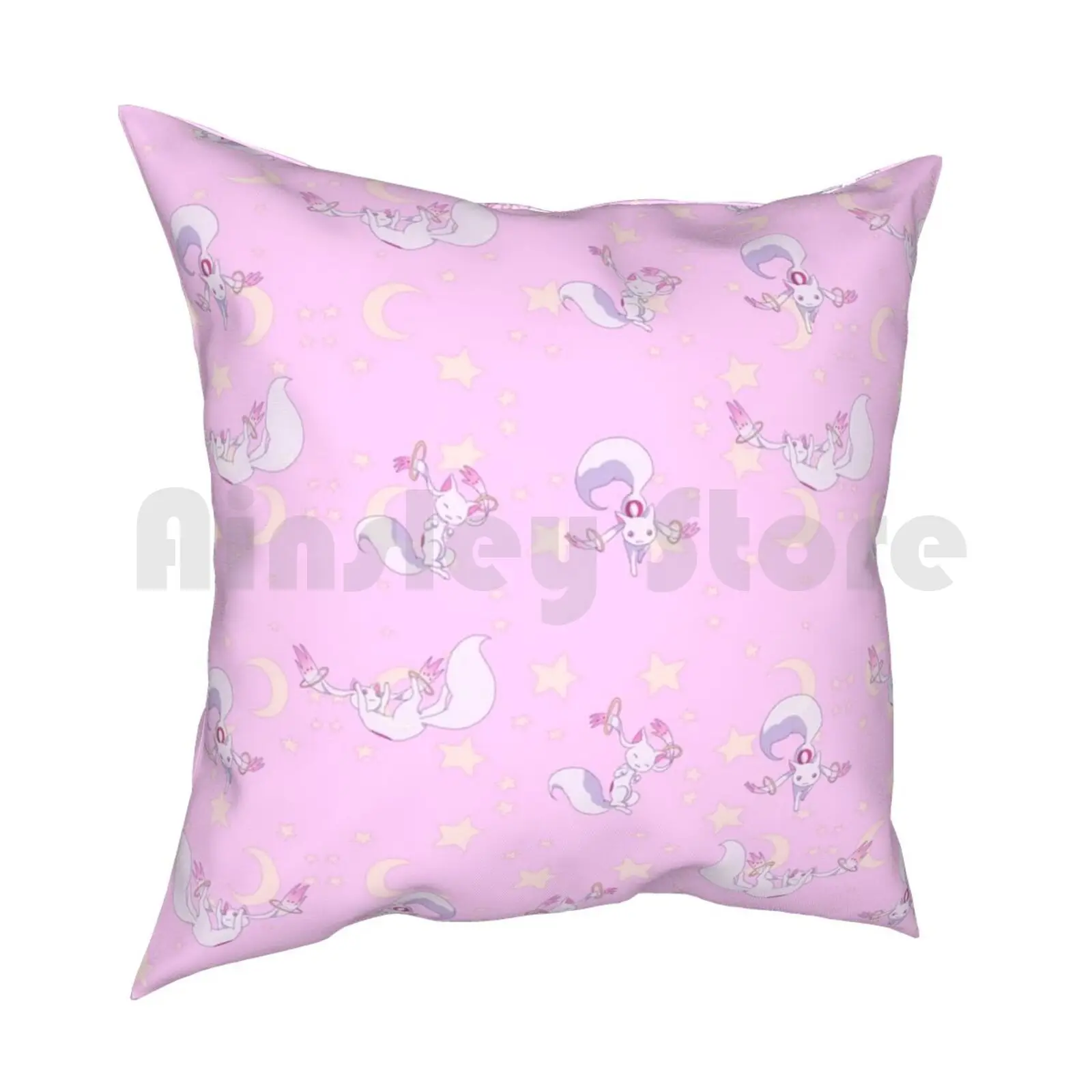 Kyubey Madoka Magica Pillow Case Printed Home Soft Throw Pillow Madokamagica Kyubey Madoka Magica Anime Magicalgirl