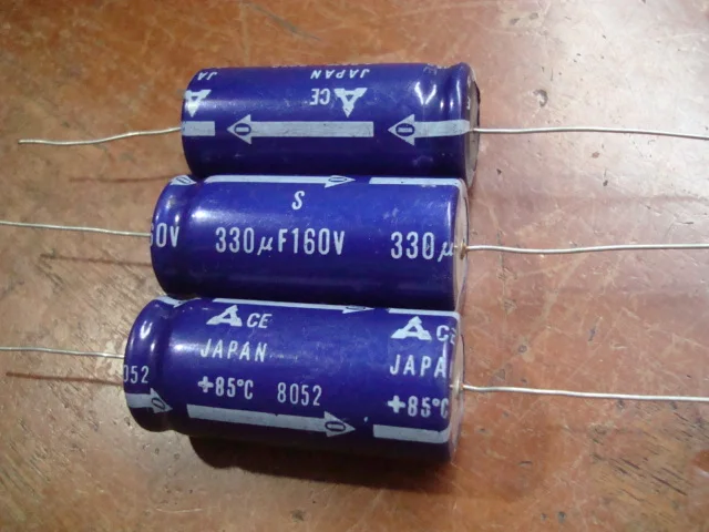 1pcs/1lot panassonicsc 160V 330UF axial antique tube amplifier fever cathode capacitor