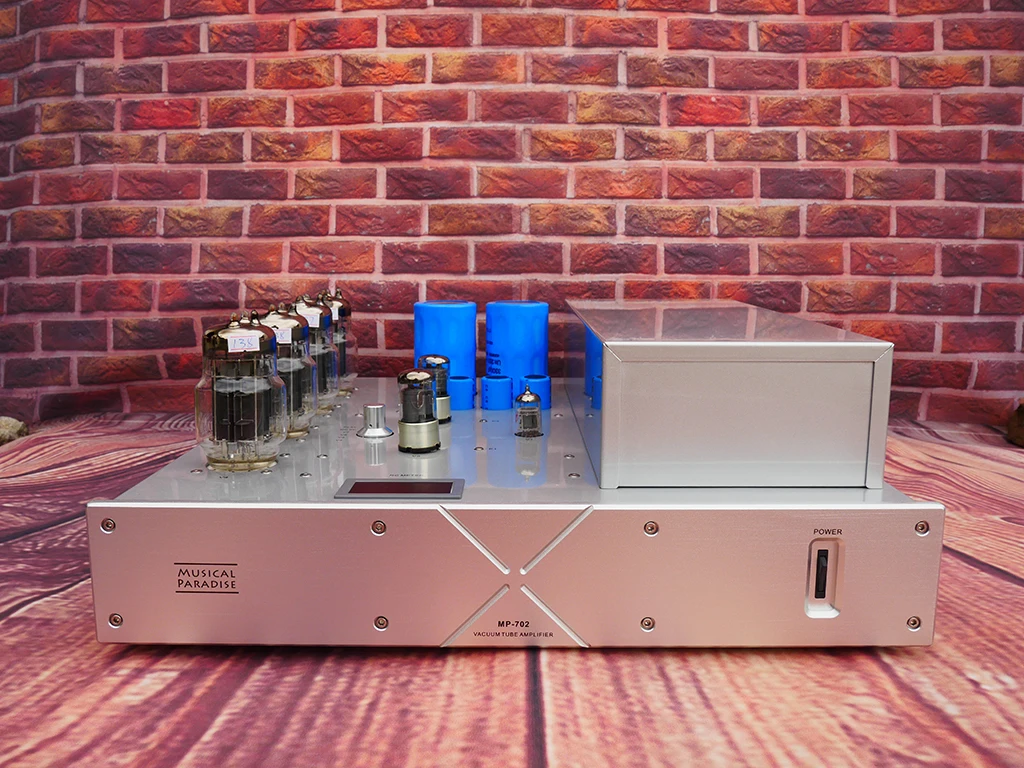 2PCS Musical Paradise MP-702 6C33C OTL Mono Blocks Power Amplifier Electronic Tube Amplifier ​4 x 6C33C 2 x 6J8P 1x 12AX7 Tubes