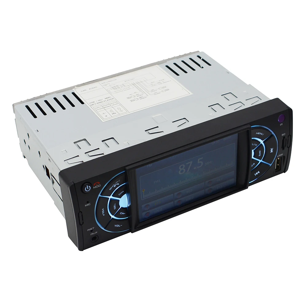 Autoradio Car Radio 1 Din Audio Stereo USB AUX FM TF MP5 Player 1din car radio Bluetooth With Remote Control LEDRear View Camera