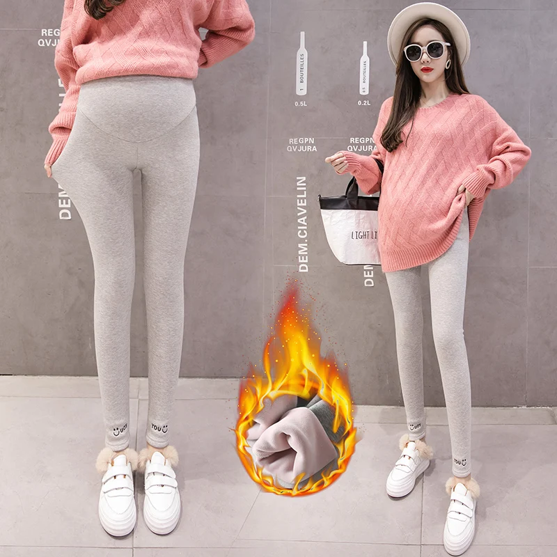 Quần Áo Mùa Đông Bộ Đồ Quần Legging Cao Cấp Quần Dày Ấm Plus Nhung Mang Thai Quần Dành Cho Phụ Nữ Mang Thai