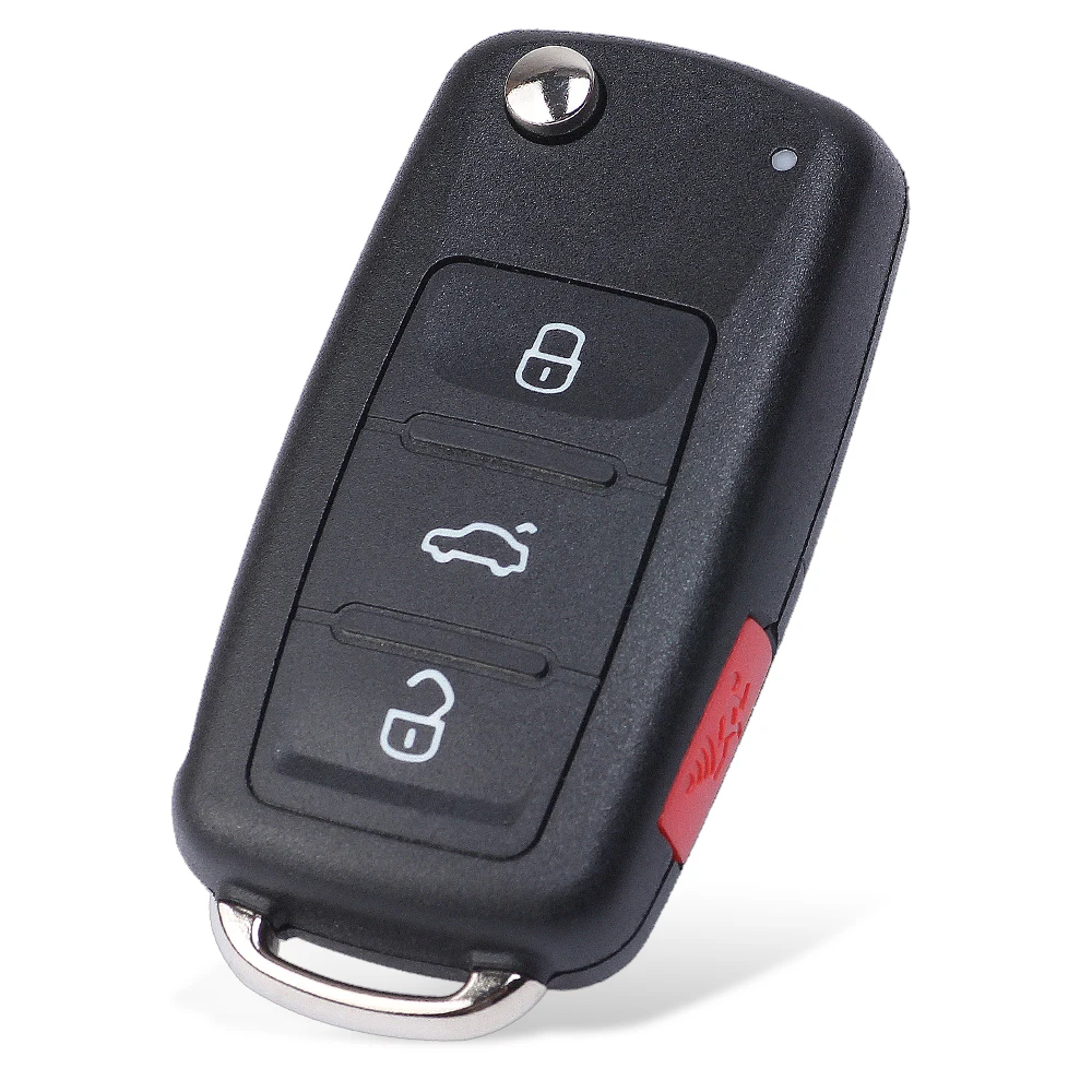 KEYECU 3 + 1 4 Bottoni 315 MHz ID48 Chip per VW Tiguan Beetle EOS Golf Jetta Passat Auto Keyless Go Flip Chiave A Distanza Fob NBG 010206 T T T
