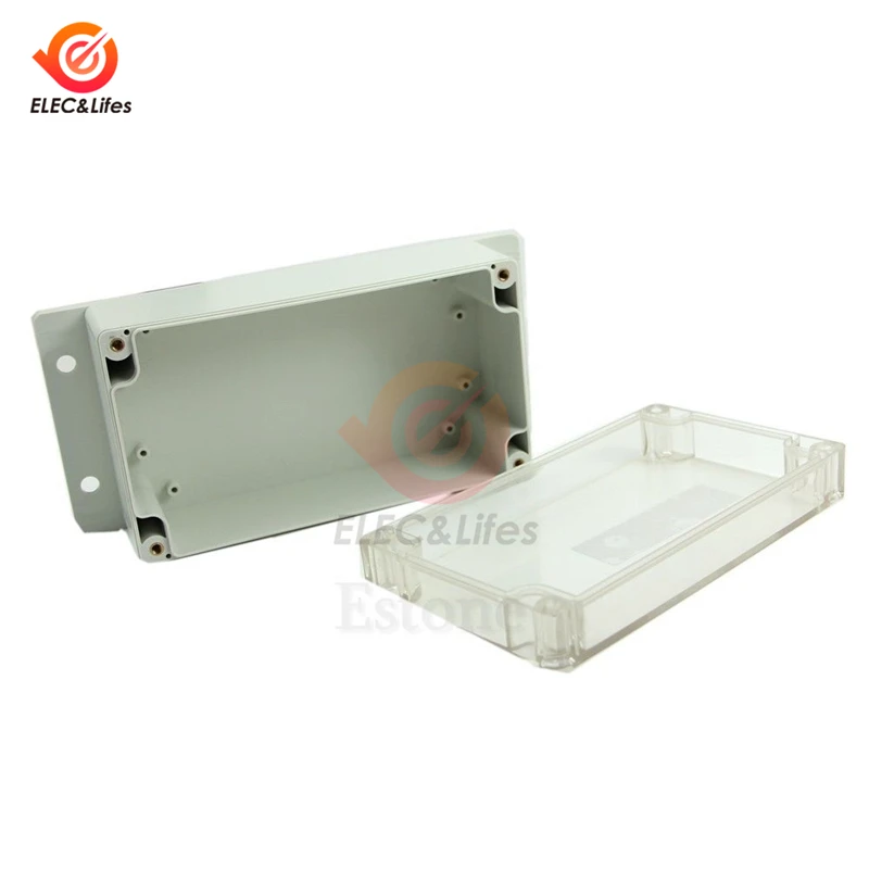 Imagem -06 - Waterproof Clear Plastic Electronic Project Box Enclosure Cover Case para Projetos Eletrônicos Faça Você Mesmo 158x90x65 mm