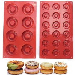 18-Cavity Silicone Fondant Cake Chocolate Mold Baking Pan DIY Donut Heart Shape Muffin Cookie Moulds Pastry Decorating Tools