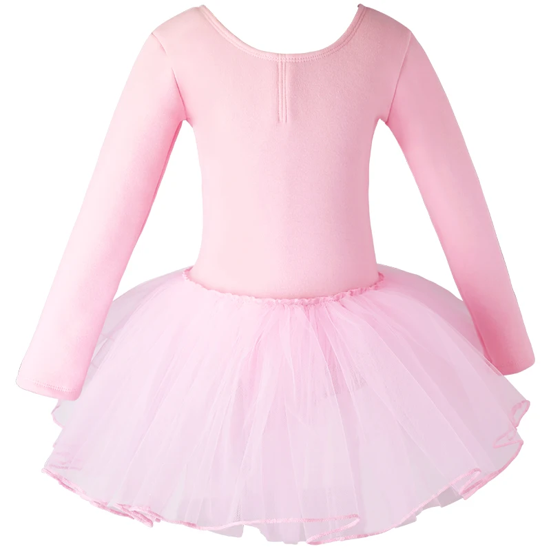 Leotardo de Ballet para niños, vestido de tul, leotardo de terciopelo grueso, tutú, otoño e invierno, novedad