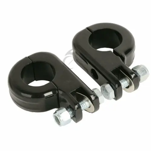 

Motorcycle 1 1/4" Highway Engine Guard Foot Peg Footrest Mount For Harley Sportster Touring