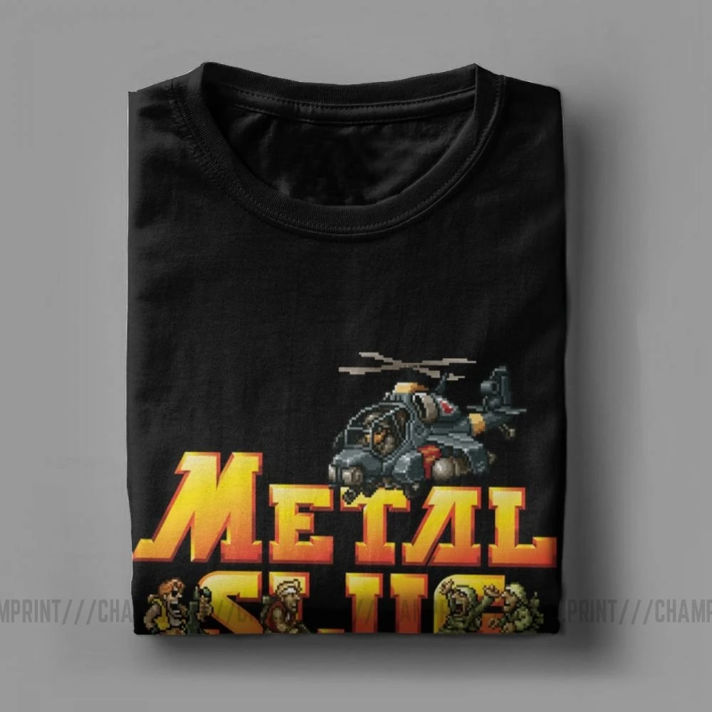 Metal Slug Marco Tarma T-Shirt Men Retro Classic Geo Gun Game 2019 Fashion Cotton Tee Short Sleeve T Shirt Birthday Gift Clothes