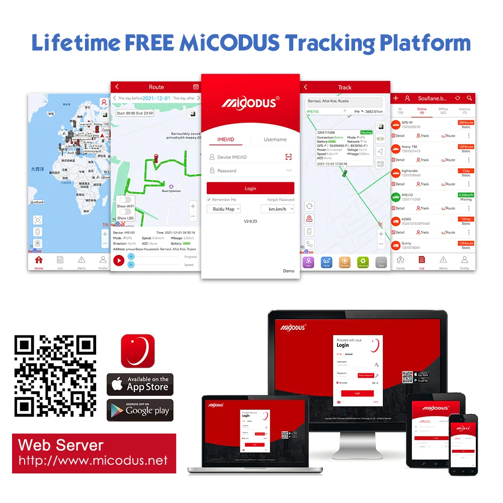 MICODUS 2G Car GPS Tracker MV790 SOS Cut Off Fuel Voice Monitor Motorcycle Tracking GPS Multiple Vehicle Alarm Liftime Free APP