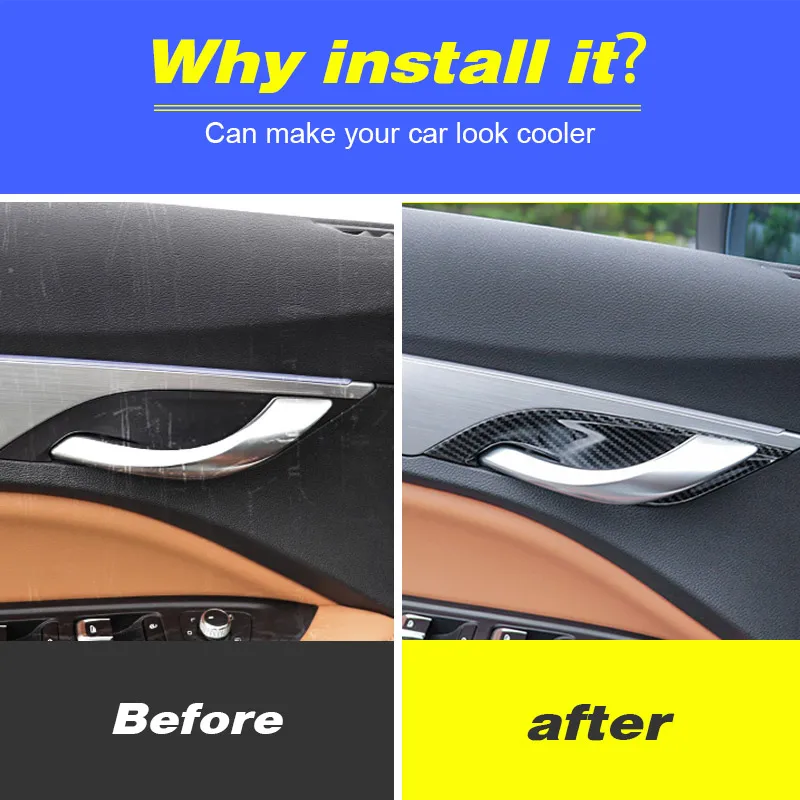 Car Door Bowl Cover Trims Door Handle Decoration Panel For Geely New Tugella FY11 Knewstar 001 2023 Interior Styling Accessories