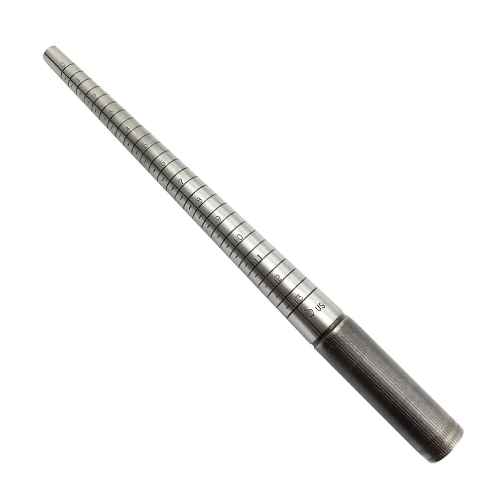 NIUPIKA Ring Mandrel Size Measuring Rod Metal Tool Apparatus