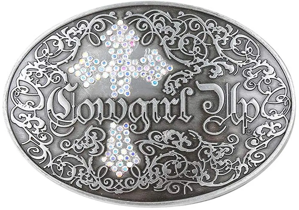 Blue cross rhinstone belt buckle for woman western cowboy buckle without belt custom alloy width 4cm