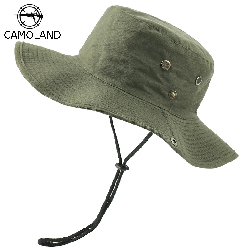 

NEW Men Women Boonie Hats Nepalese Cap Militares Army Blank Bucket Hat Military Hiking Fishing Hats Outdoor Sports Sun Hat