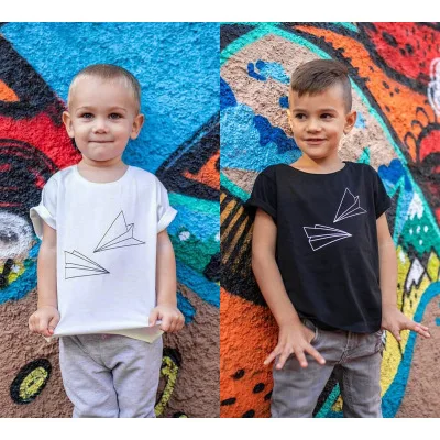 Camiseta de algodón puro con estampado para niños, ropa de verano, 2022