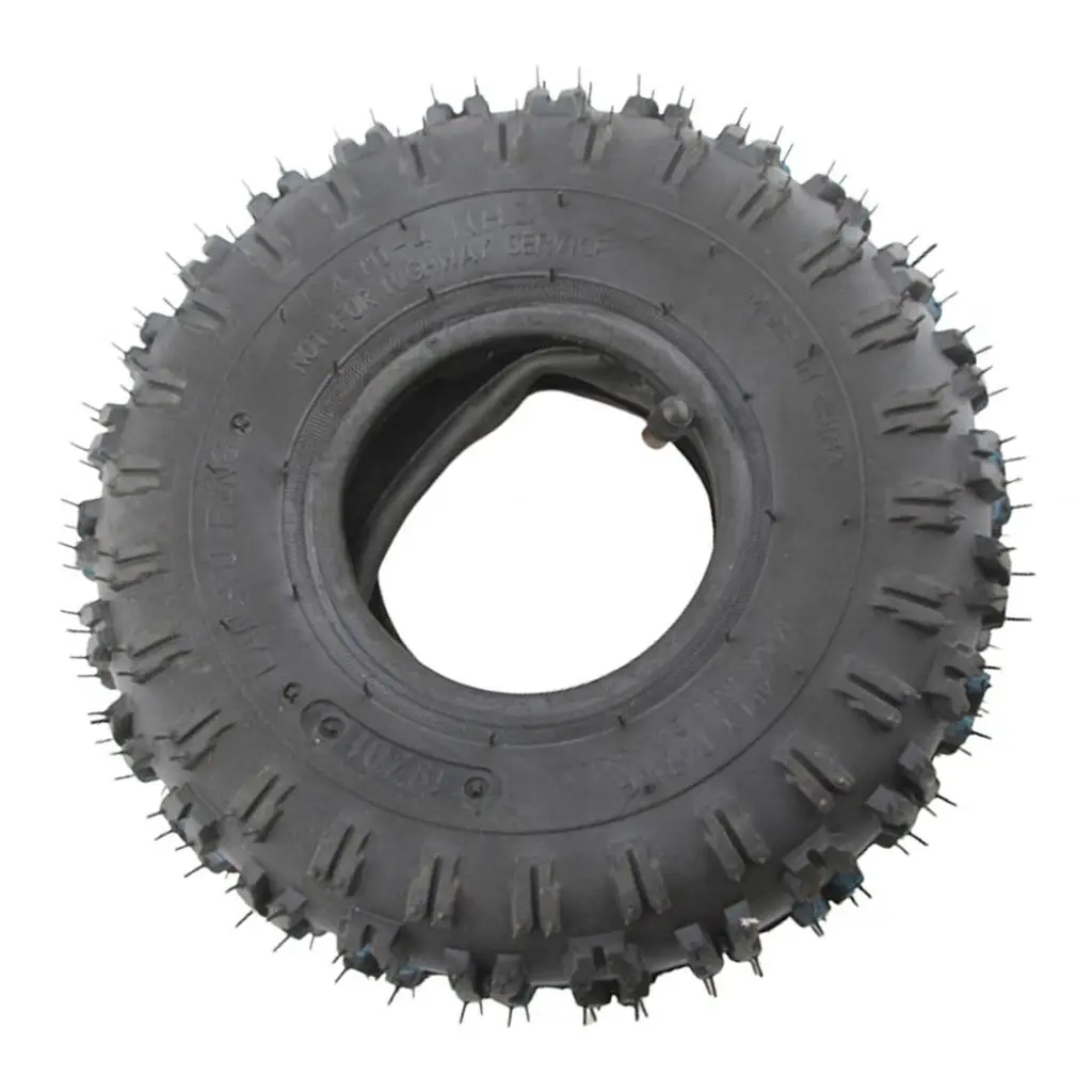 4.10-4 410-4 4.10/3.50-4 Tyre Tire + Inner Tube Replacement for Garden Rototiller Snow Blower Go Cart Kid Utility Carts ATV