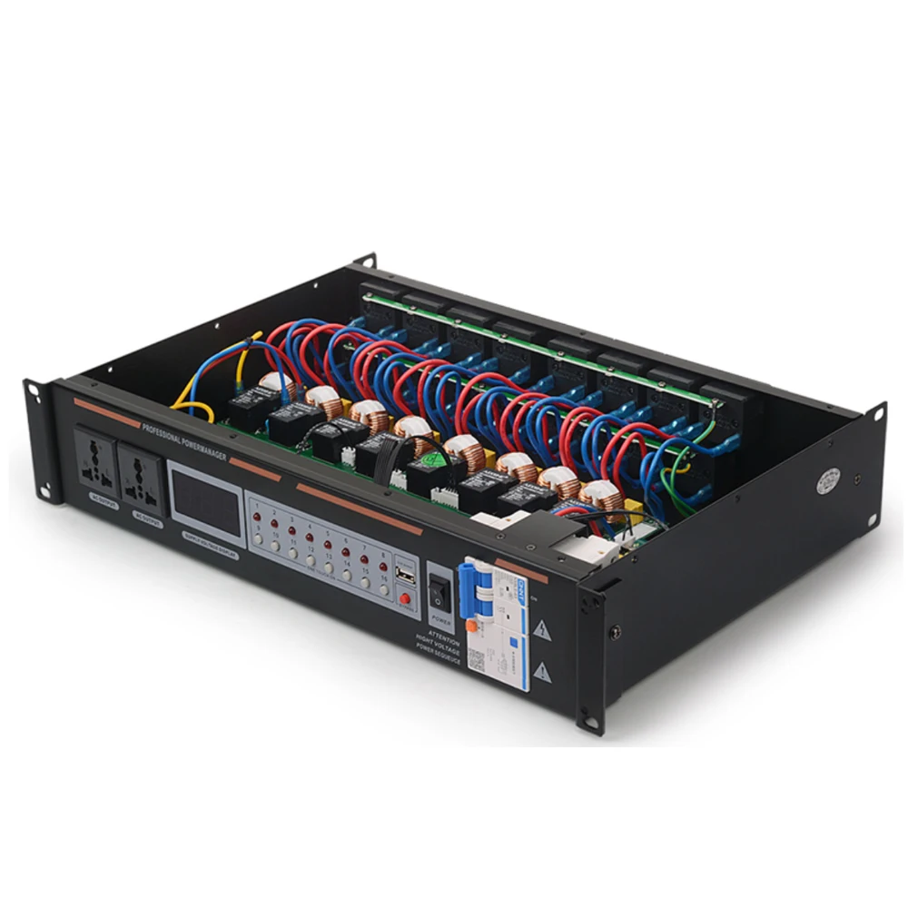 Professional 16 Channels Power Sequence For Power Supply to Audio Mixer Power Amplifier DSP Processor Line Array