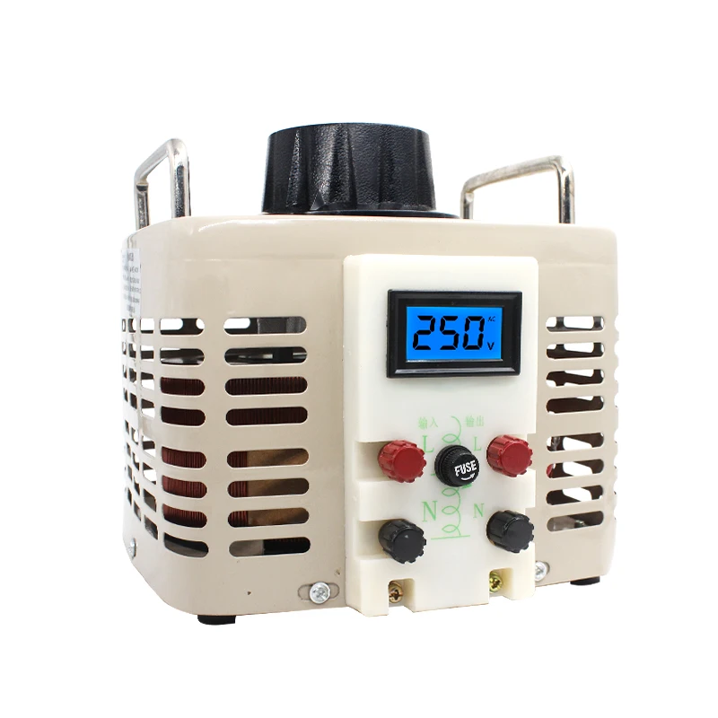 2KW Single-phase AC Contact Voltage Regulator Variac Power Converter Voltage Transformer 220V To 0-250V