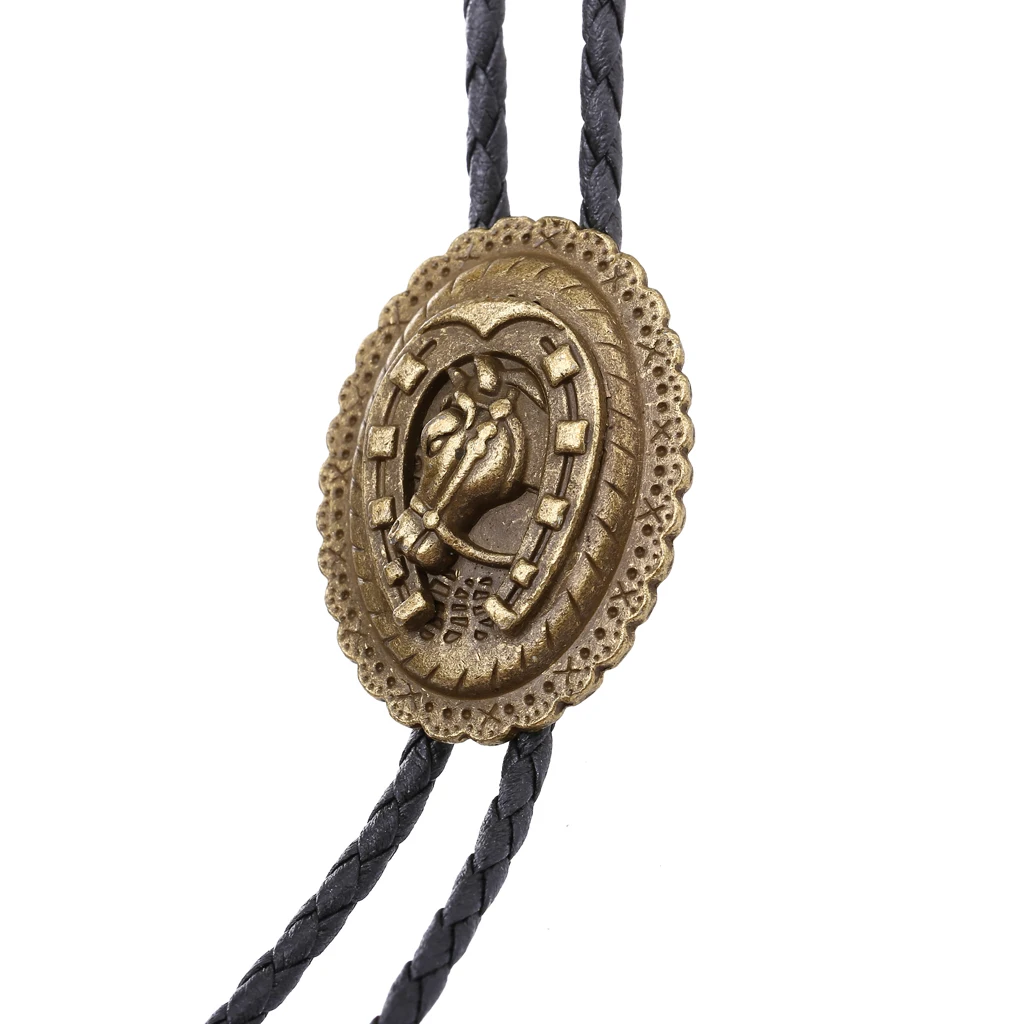 Nieuwe Westerse Stabiele Paard Bolo Tie Buitenlandse Handel Retro Overhemd Keten Bolo Kraag Touw Ketting Tie