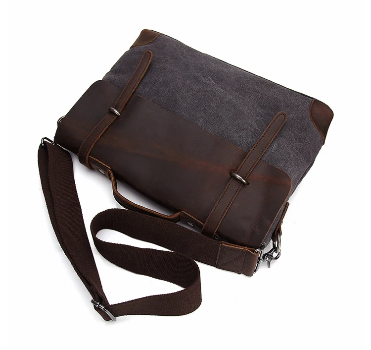 Vintage Military Canvas Messenger Bag Men Crossbody Bag canvas Shoulder bag men Tote Handbag Briefcase M404