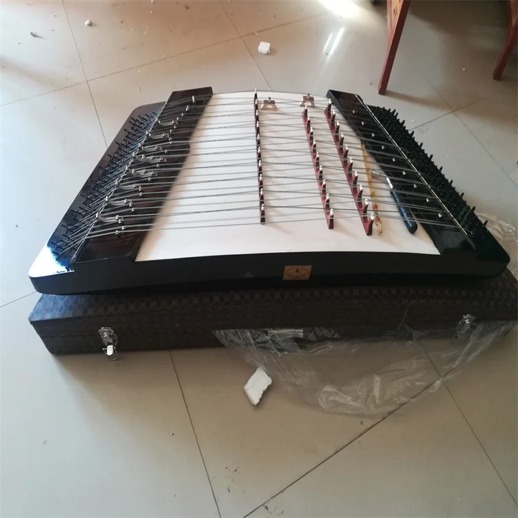 Dulcimer small-tuned yangqin ethnic musical instrument percussion class with box and wrench