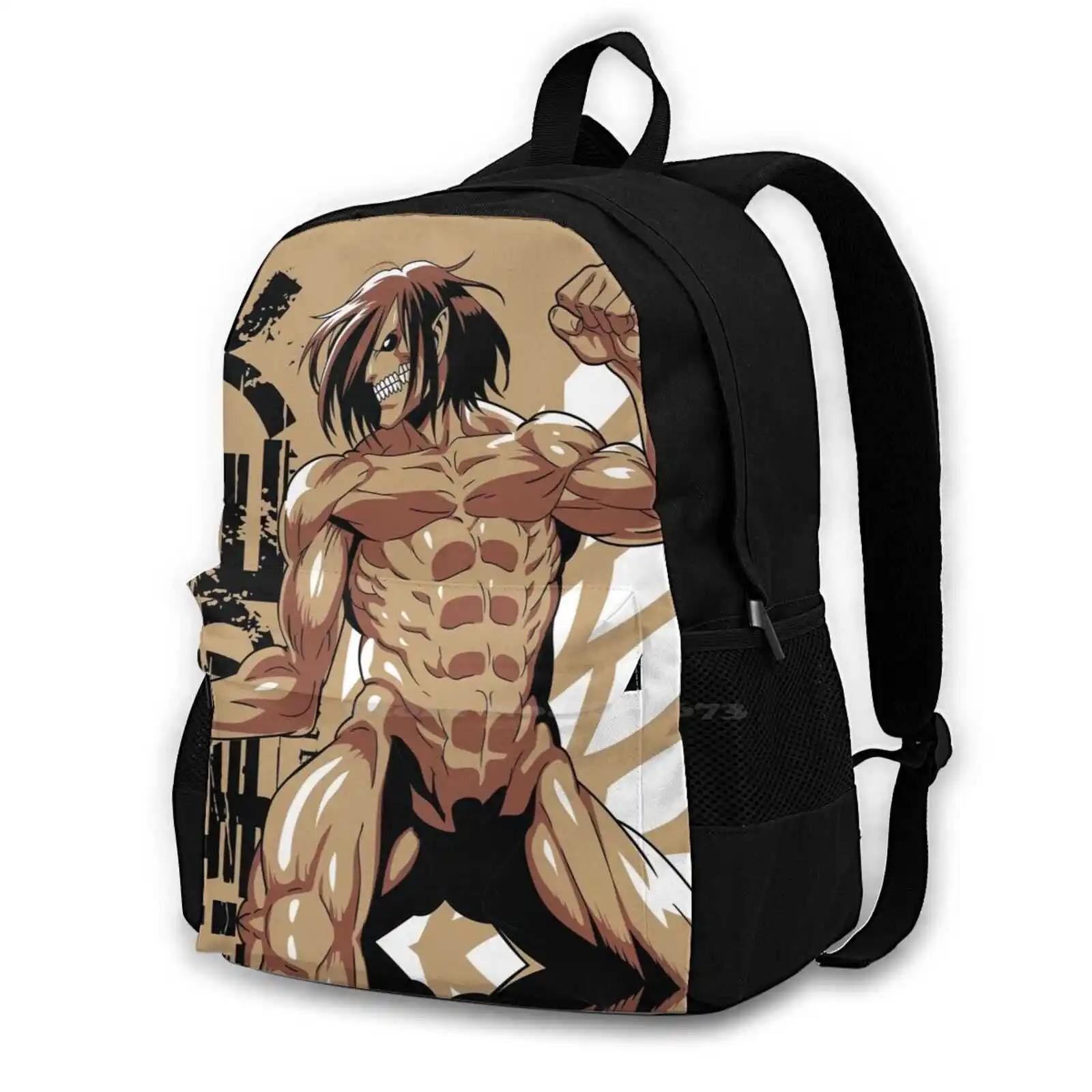 Titan Eren Fashion Travel Laptop School Backpack Bag Eren Titan Anime Action Cute Kawaii Aot