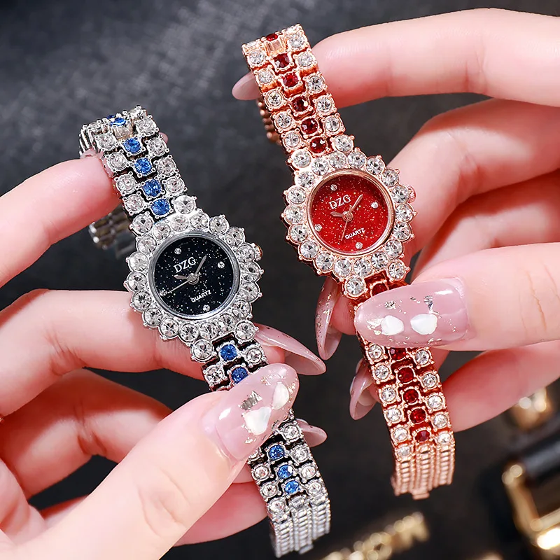 ¡Nuevos productos! Reloj de pulsera con diamantes para Mujer, cronógrafo informal con cielo estrellado, de cuarzo, de acero