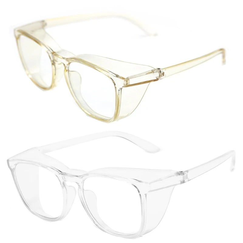 Vented Safety Goggles Clear Eye Protection Anti Fog Glasses Protective Anti Dust Eyewear Lab Workplace Outdoor Riding