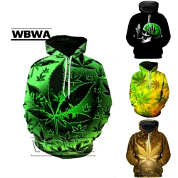 3D Print weed hoodies tops pullover Men/Women Hooded Sweatshirts Casual green weed leaf Hoodie weed 3d hoodies jacket homme