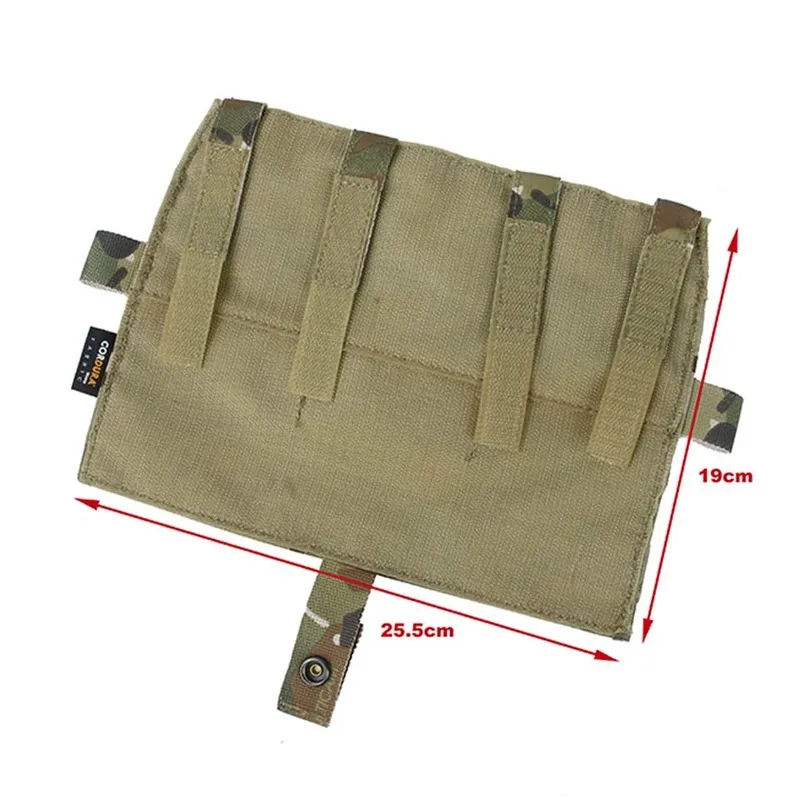 Imagem -06 - Tmc Tático Bolsa Bolsa Molle m4 Triplo Multicam para Tático Avs Jpc2.0 Colete Painel Frontal para a Caça Airsoft