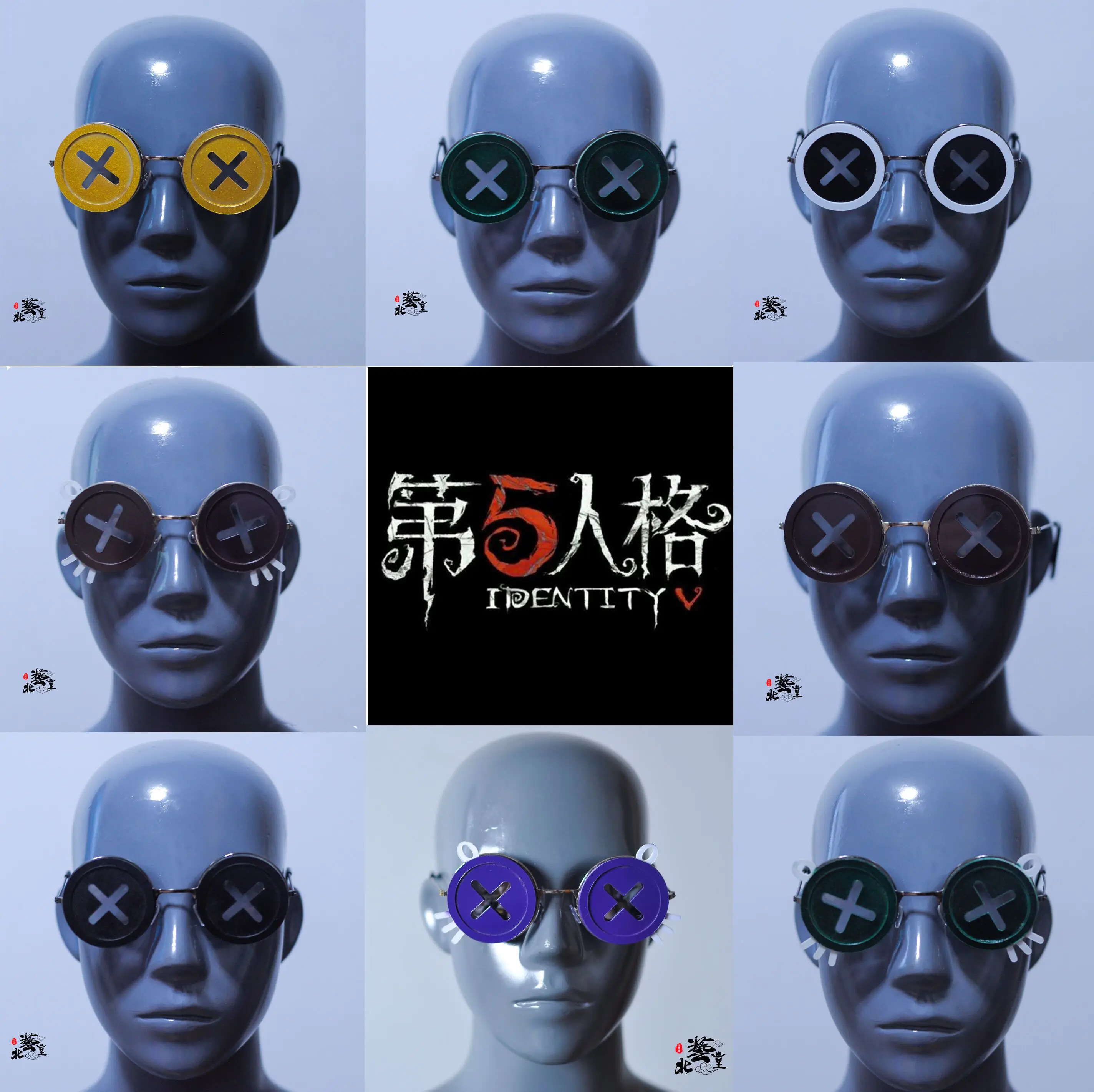 Game Identity V Survivor Mercenary Gardener Lawyer Lucky Guy Coordinator Doctor Anime Cosplay Props Button Glasses Boy Girl Gift