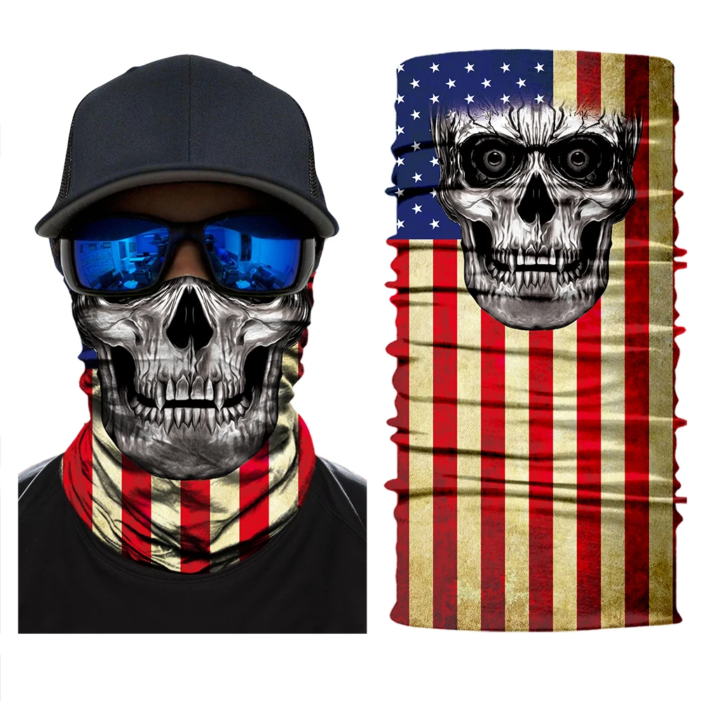 2024 New Motorcycle Face Shield Sun Mask Balaclava Party Masks Festive Supplies Masquerade Mask Biker Magic Headscarf Tube Neck