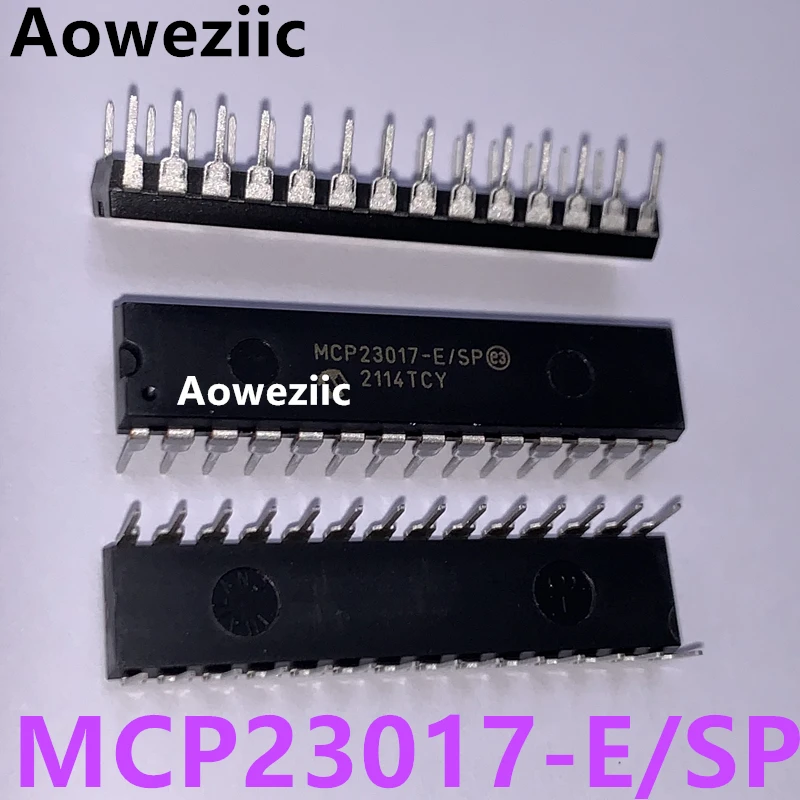 Aoweziic 2021+ MCP23017-E/SP MCP23017 DIP-28 Interface IC Controller I/O Extender Chip New Imported Original