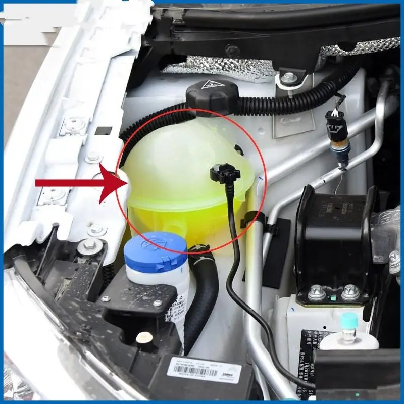 Brand New Coolant Expansion Tank Bottle & Cap Lid 132386 For Peugeot 307 1007