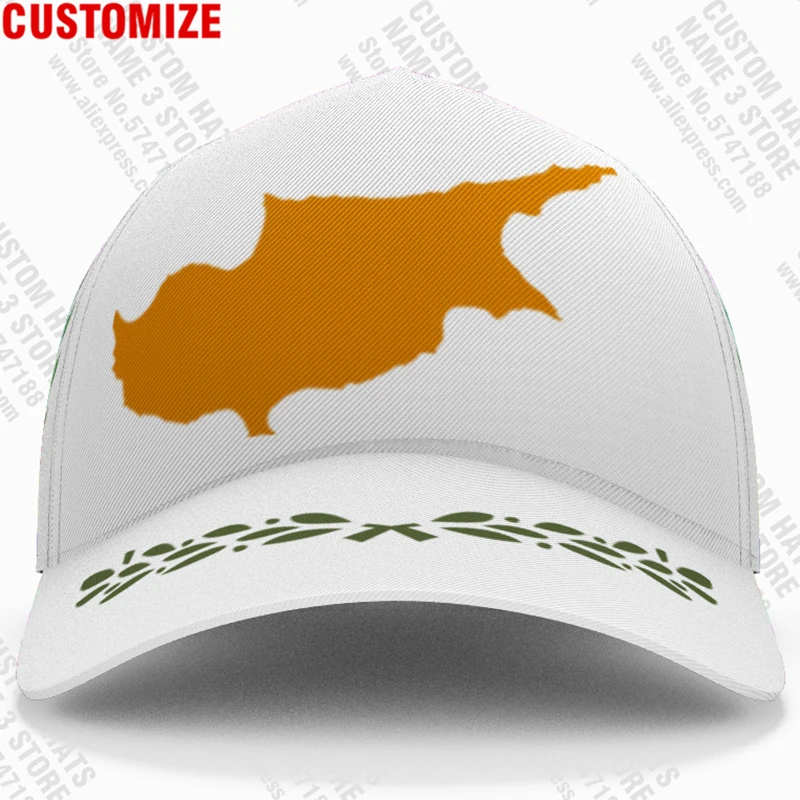 Cyprus Baseball Cap Free Custom Made Name Number Team Logo Cy Hat Cyp Country Greek Travel Cypriot Republic Nation Flag Headgear