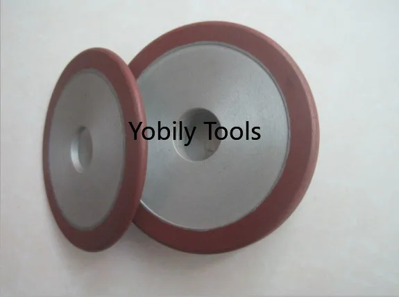 Rebolo de resina de diamante curvado 150mm r4 r3 r2 r1.5 redonda faca borda redonda arco groove moagem