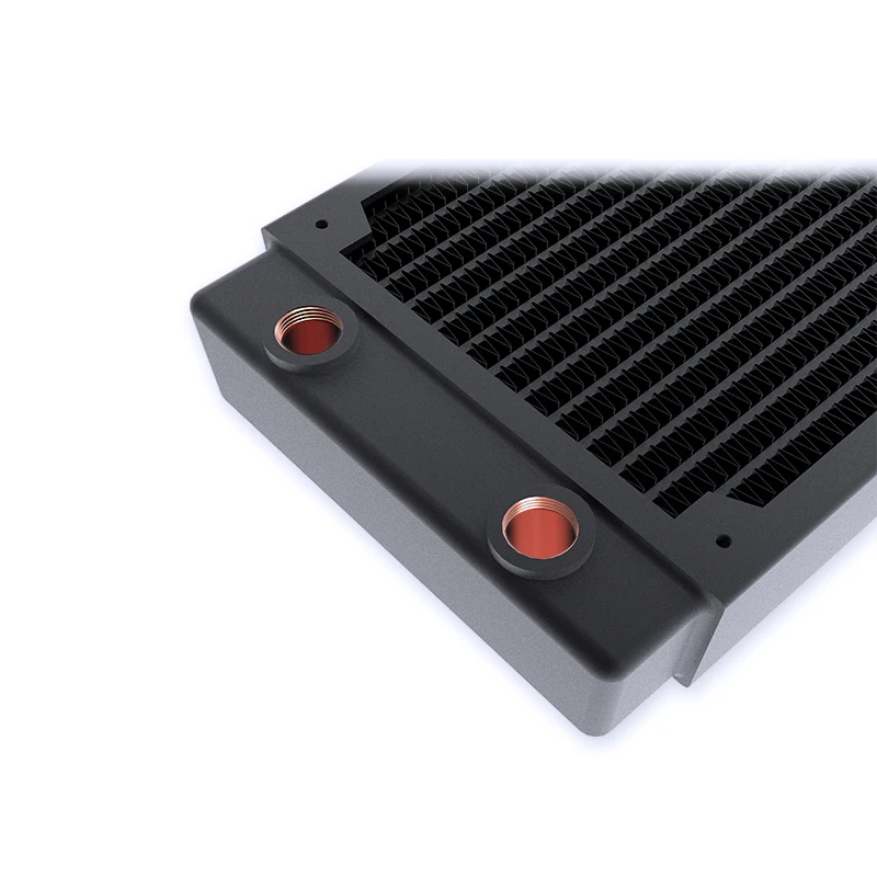 Bykski Black Water Cooling 360mm Copper Radiator,About 40mm Thickness ,Better For 12cm ,25mm Thick Fan,CR-RD360RC-TK-V2