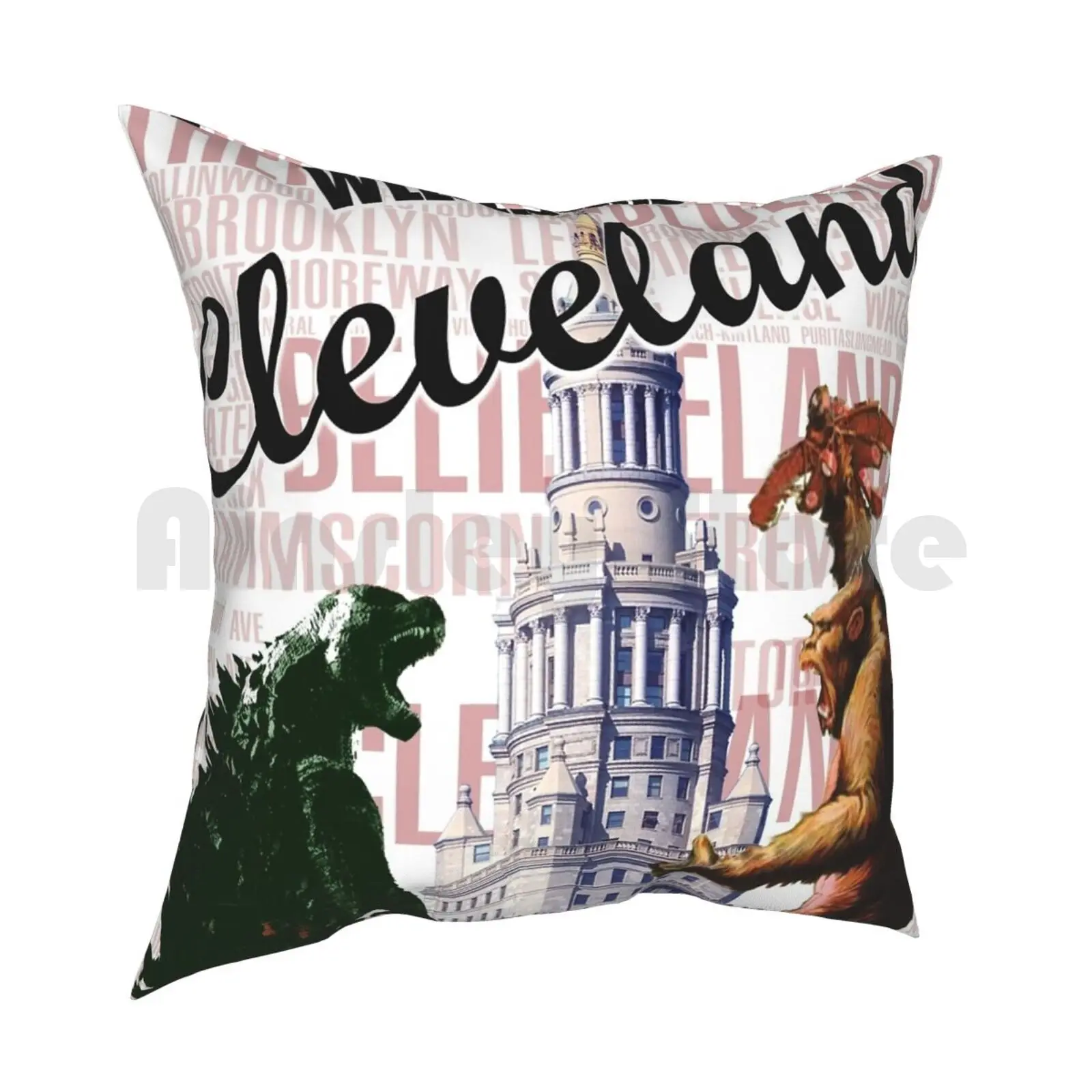 Kongzilla Pillow Case Printed Home Soft DIY Pillow cover 216 Guardian Of Traffic Guardian Of Transportation Ohio Bridge