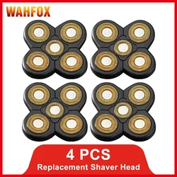 WAHFOX Replacement Shaver Head Electric Shaver Stainless Steel Razor Blade 5 Cutter Floating Head Spare Razor Blades