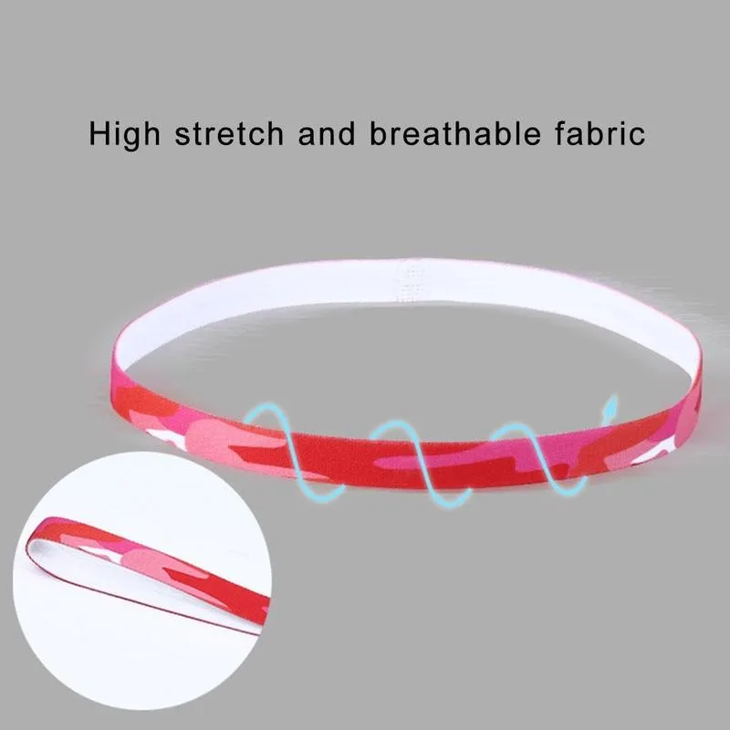 Sport Hairband Running Head Band Sweat Anti-slip Elastic Biking Sweatband Bands Headbands For Women Men badminton Hair Grip