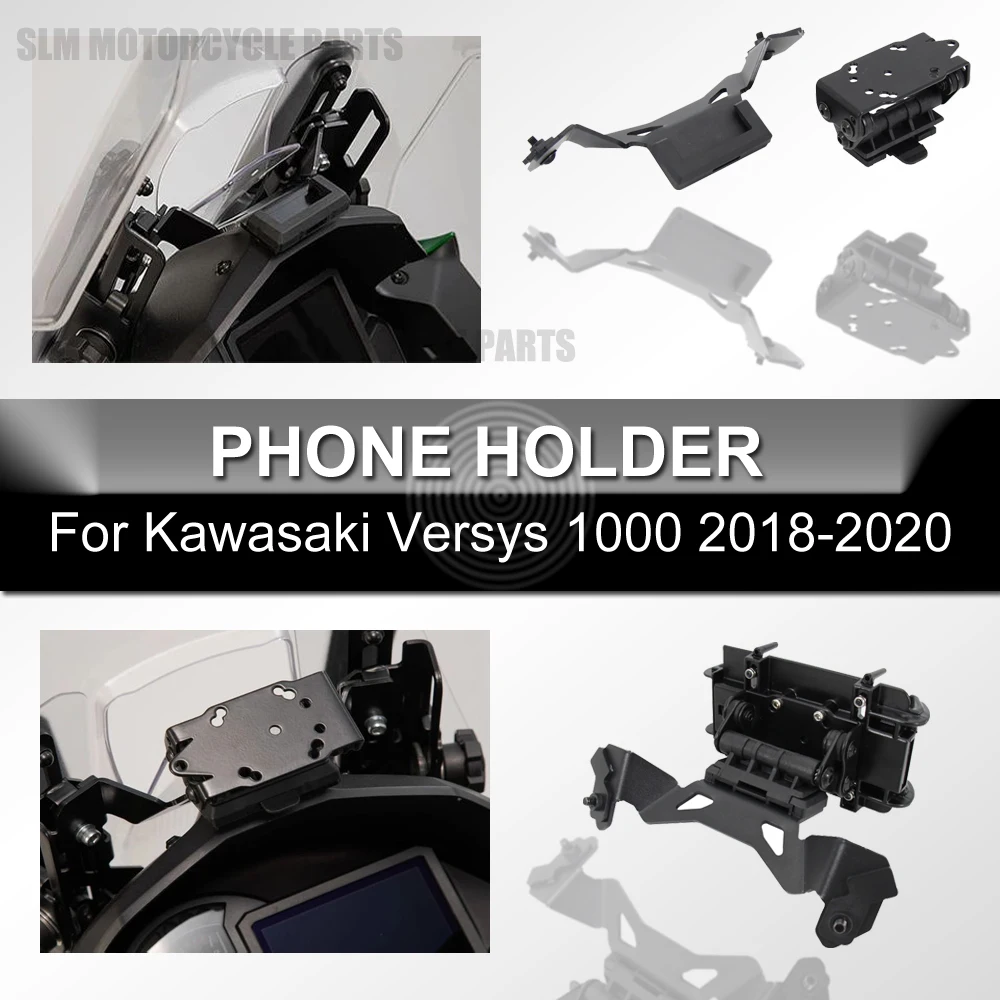 

NEW Motorcycle Accessories Modified GPS Navigation Bracket For Kawasaki Versys 1000 VERSYS1000 2018 2019 2020