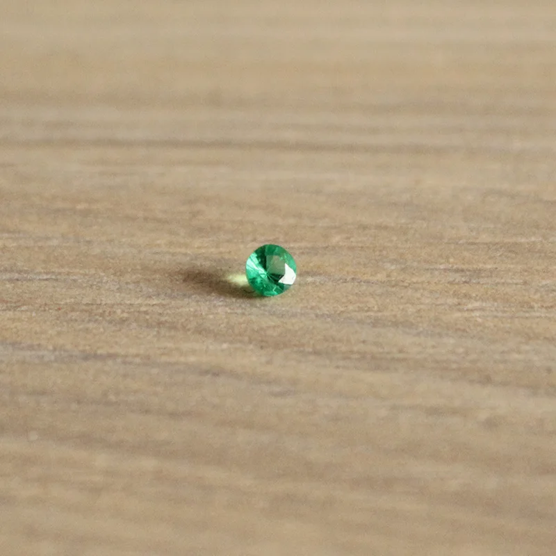 3mm Round Natural Emerald Loose Stone SI Grade 100% Natural Columbia Emerald Loose Stone for Jewelry Shop