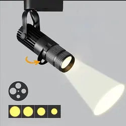 Industrial LED Logo Projector 5W 7W 10W 12W 15W 20W 25W 30W Black White Advertising Logo Light with Manual Zoom and Focus