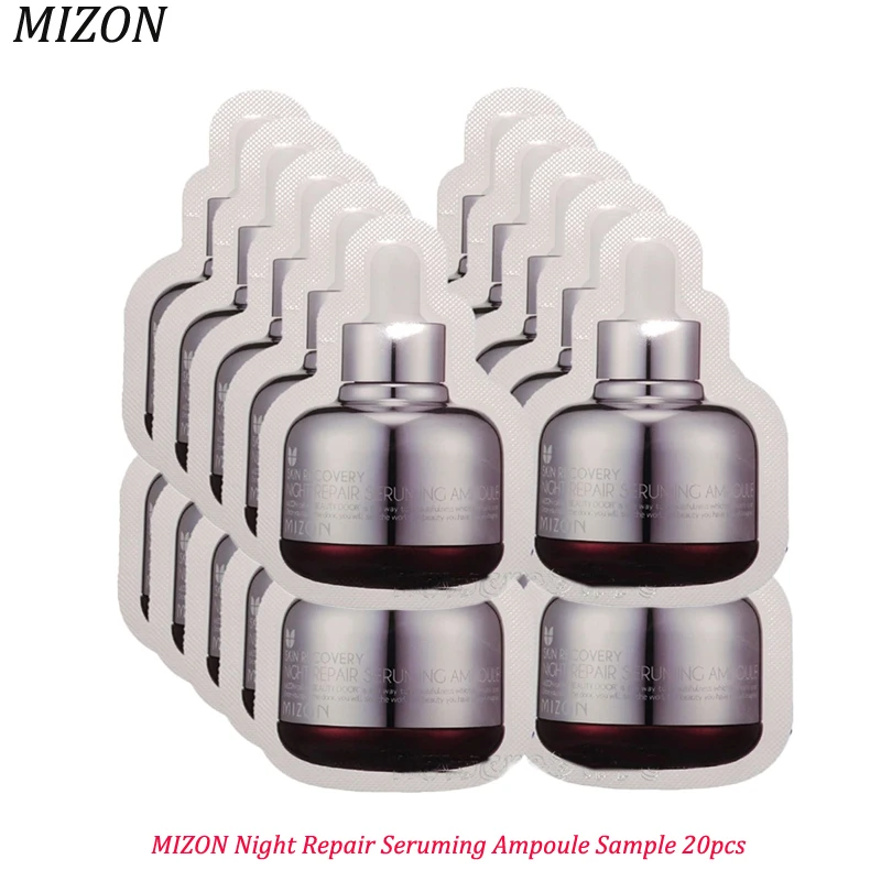 MIZON Night Repair Seruming Ampoule Sample 20pcs Lift Firming Whitening Moisturizing Brighten Skin Care Korea Cosmetics