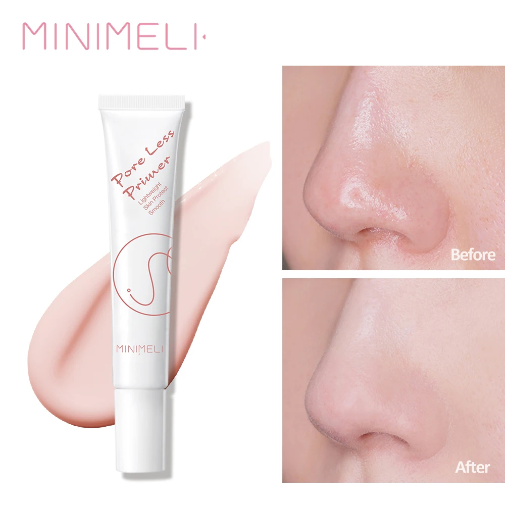 Pore Invisible Primer face Light pink smooth Makeup Oil-control Face Base Primer Cream delicate pore texture Make Up Cosmetics