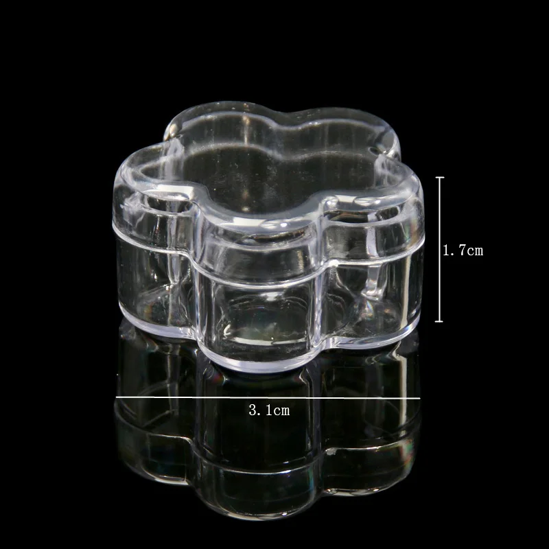 Transparent Plastic Storage Jewelry Box Compartment Adjustable Container For Beads Earring Box For Jewelry Rectangle Box Case