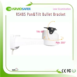 IP Network Camera RS485 Pan & Tilt Bullet Bracket Supporting Pelco-D/P Waterproof Outdoor Usage