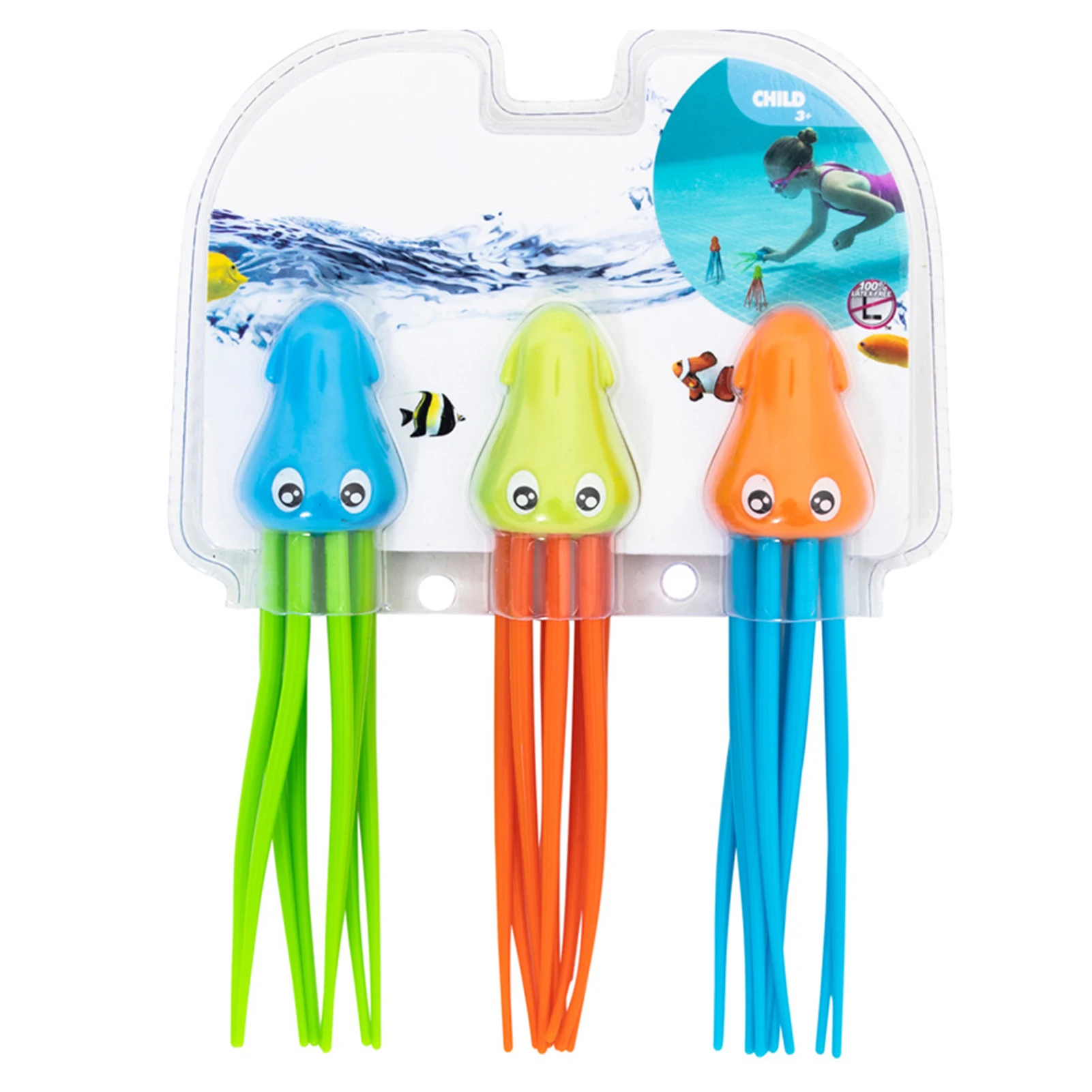 Swimming Pool Toy Octopus Sinking Gem Diving Training Toy Sinker