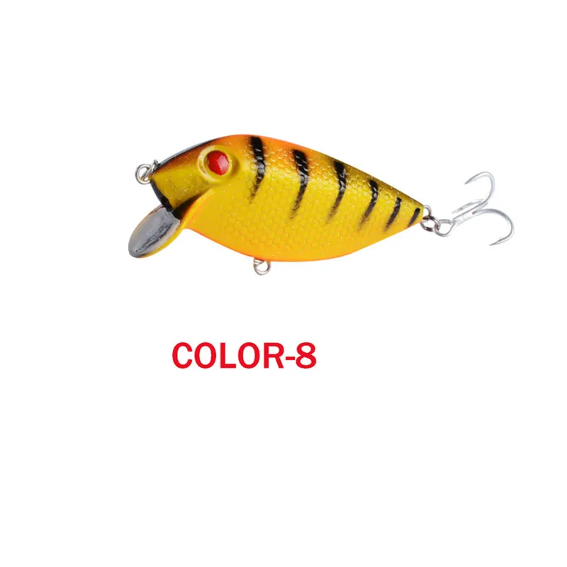 1PCS Hard VIB Lures Fishing Bait Treble Hooks Sinking Crankbait Wobber Fishing Tackle 6.5g 7cm