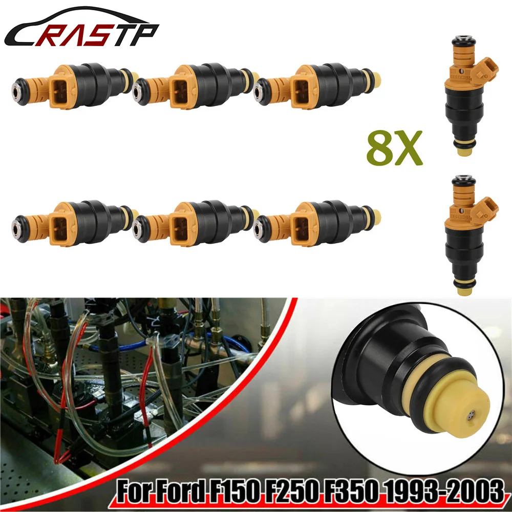 8PCS 0280150943 Fuel Injector without Plug Fit For Ford Mustang Excursion Expedition Crown Victoria 4.6L 5.0L 5.4L 5.8L OCC056-8