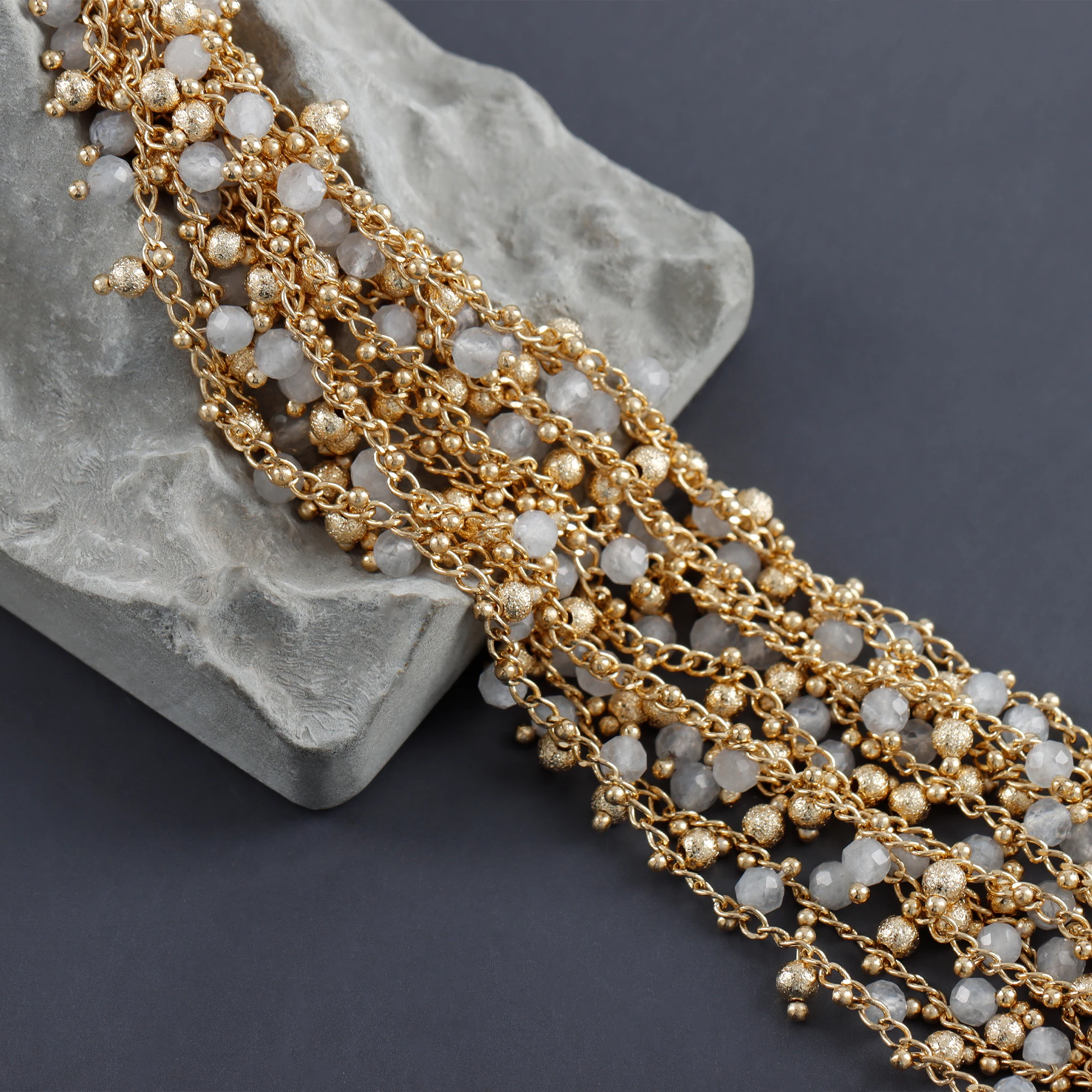 GUFEATHER C228,diy kette, 18k gold überzogen, kupfer, naturstein, pass ERREICHEN, nickel frei, schmuck machen, diy armband halskette, 1 mt/los
