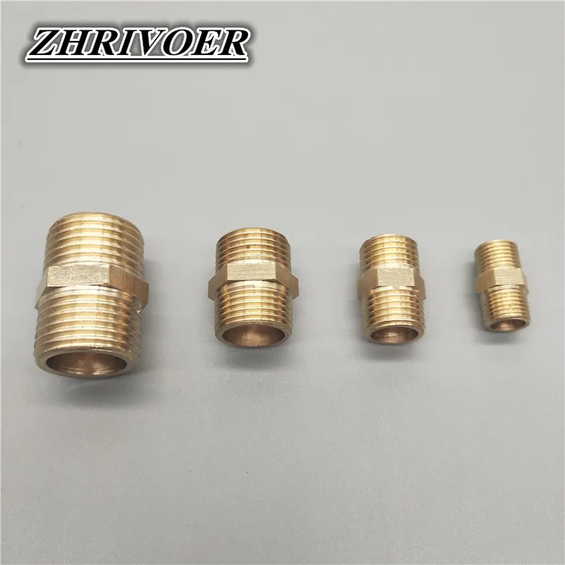 Brass Copper Hose Pipe Fitting Hex Coupling Coupler Fast Connetor Female Thread Male thread 1/8\